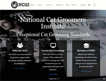 Tablet Screenshot of nationalcatgroomers.com